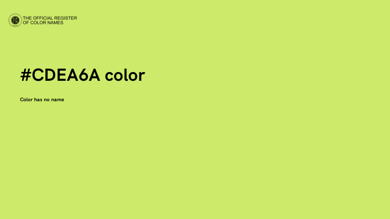 #CDEA6A color image