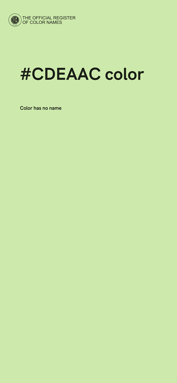 #CDEAAC color image
