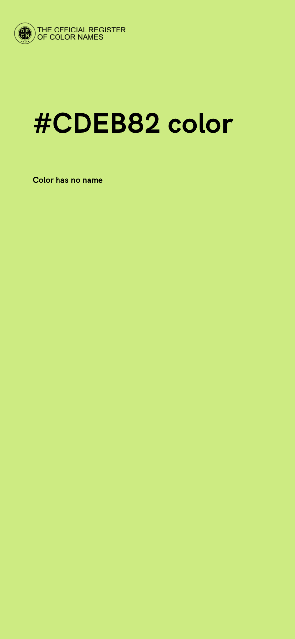 #CDEB82 color image