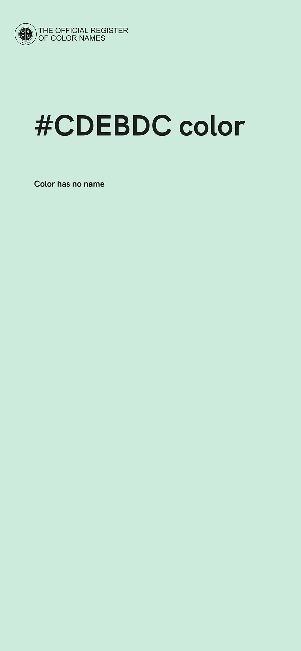 #CDEBDC color image