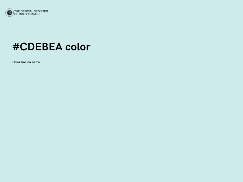 #CDEBEA color image