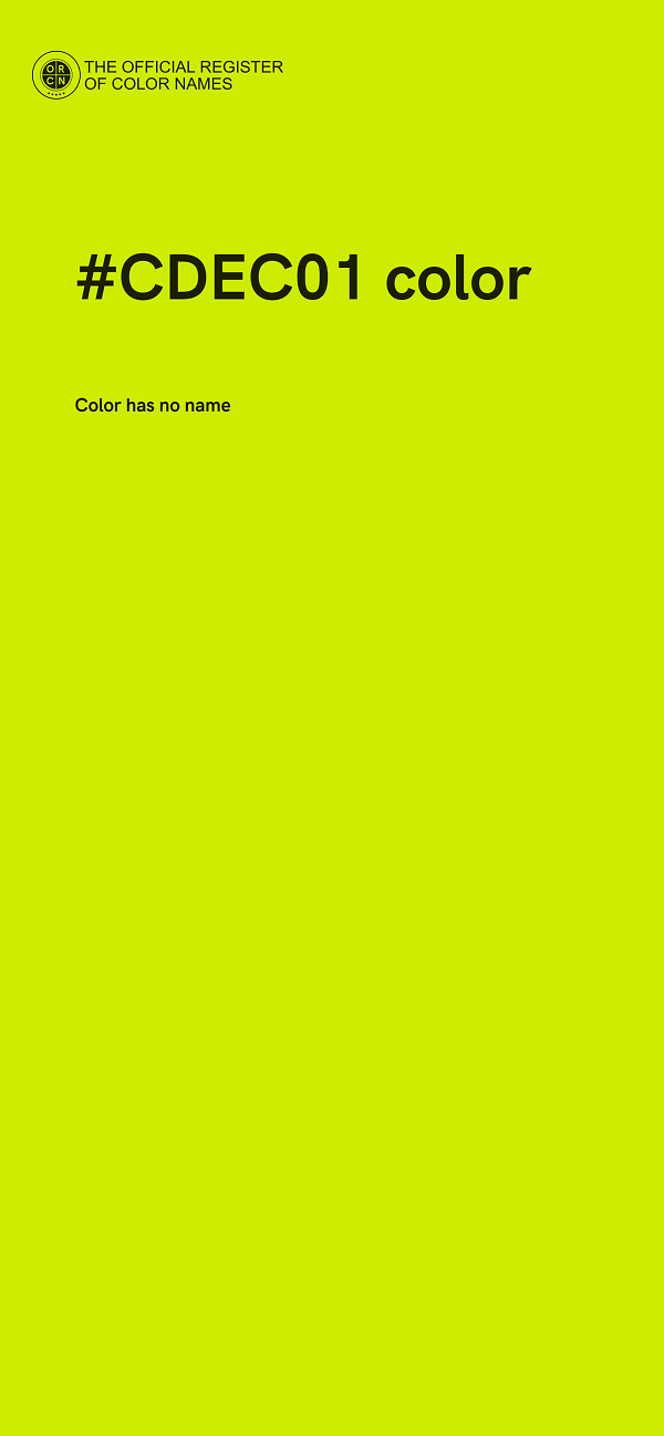 #CDEC01 color image