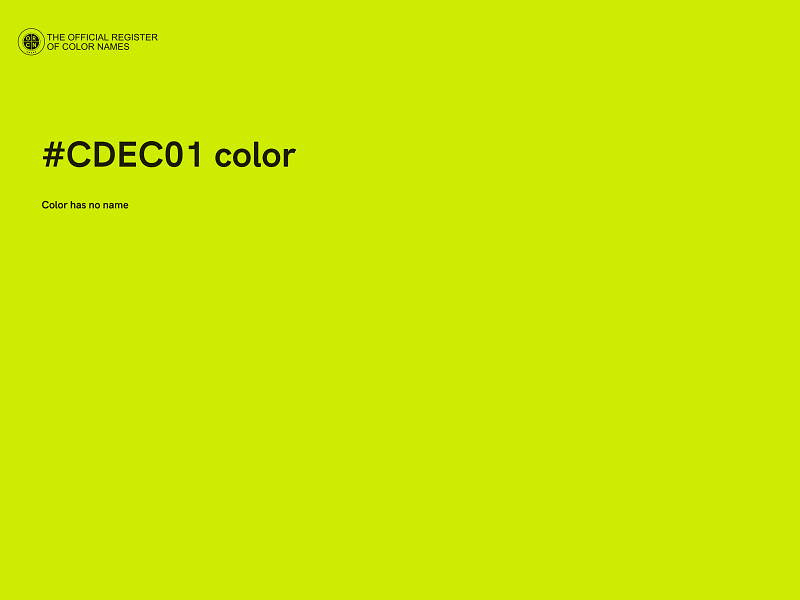 #CDEC01 color image