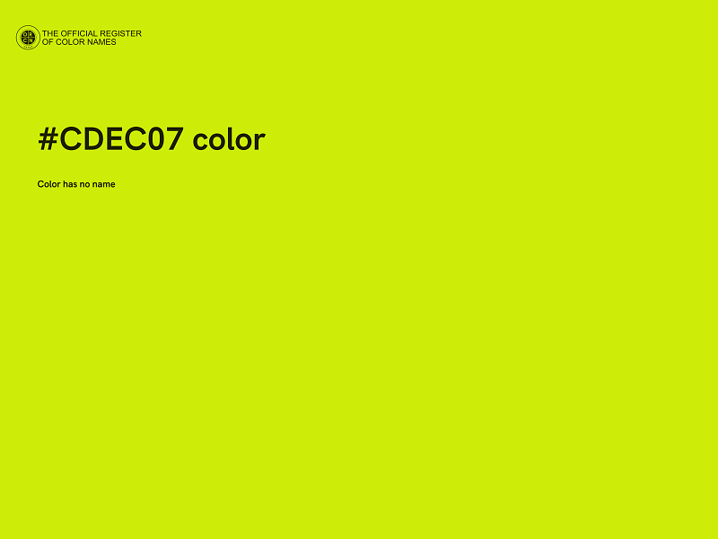 #CDEC07 color image