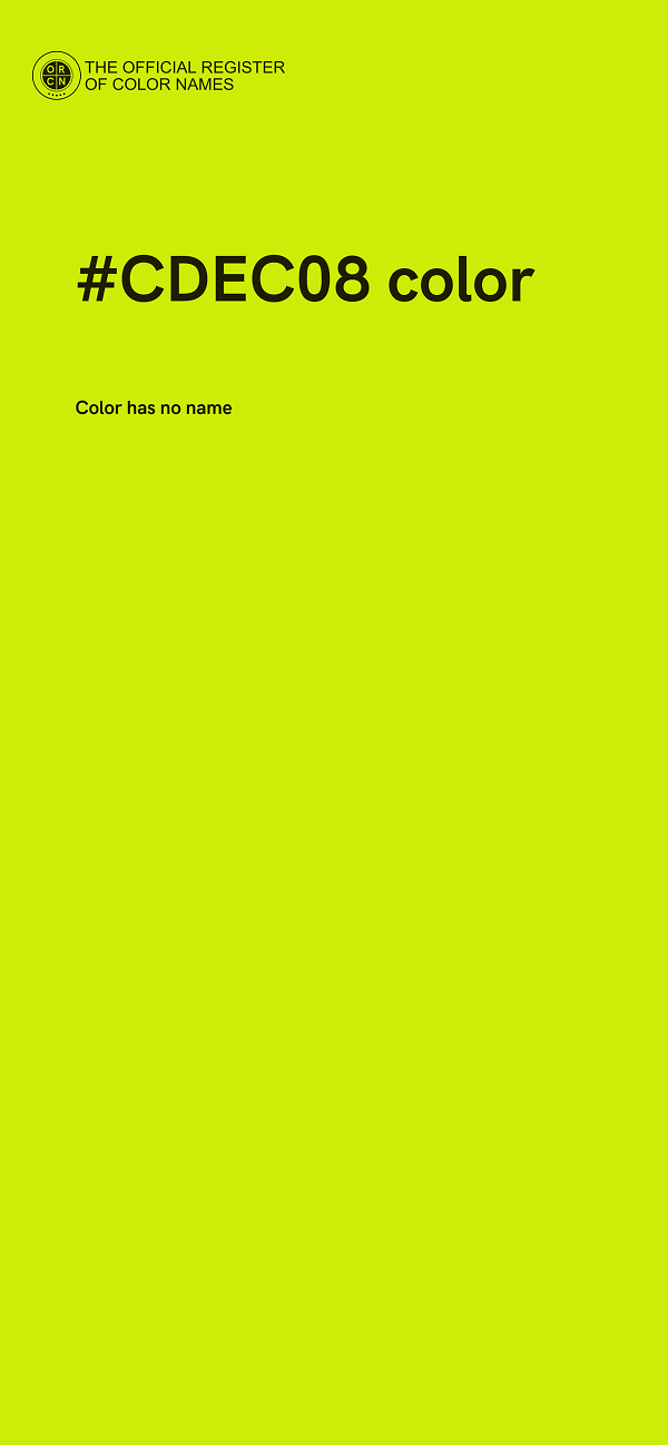 #CDEC08 color image