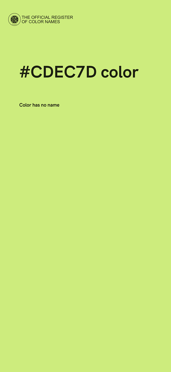 #CDEC7D color image