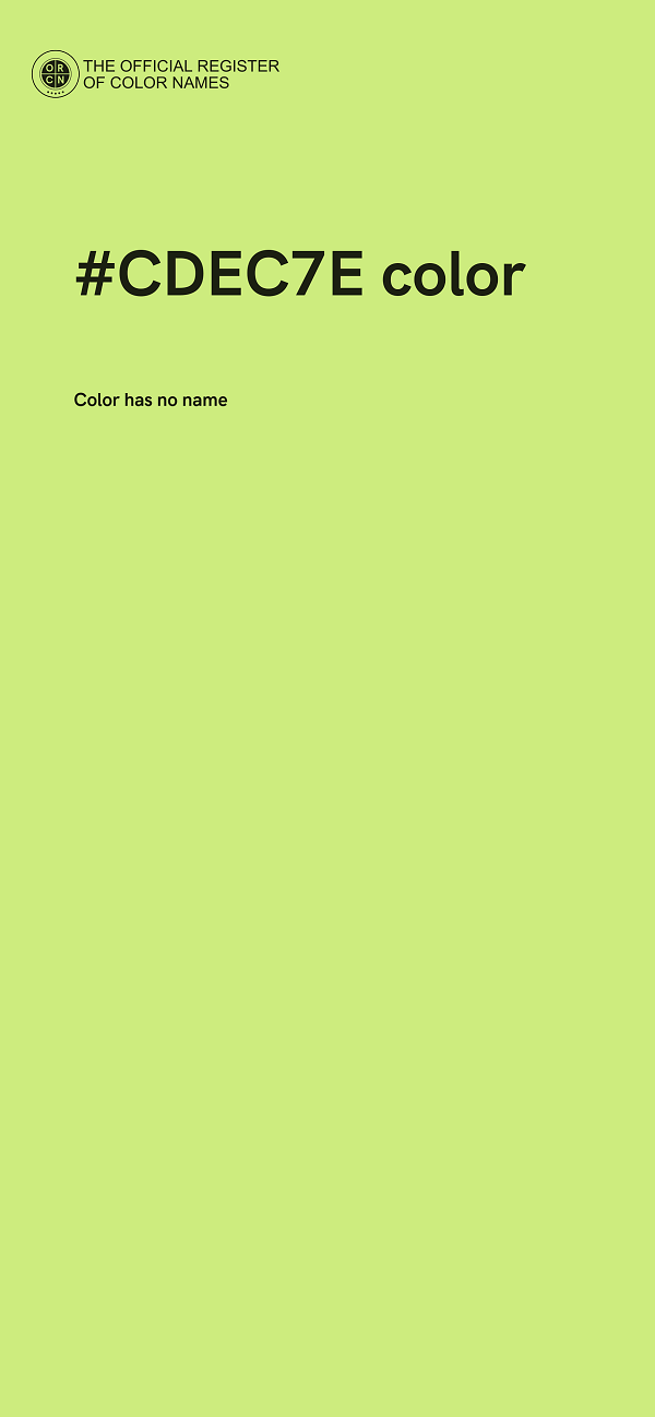 #CDEC7E color image