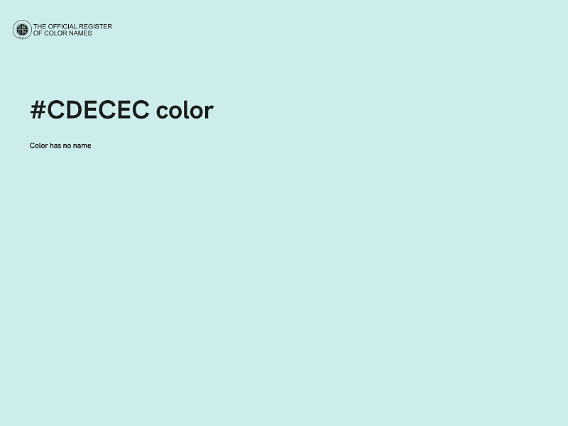 #CDECEC color image