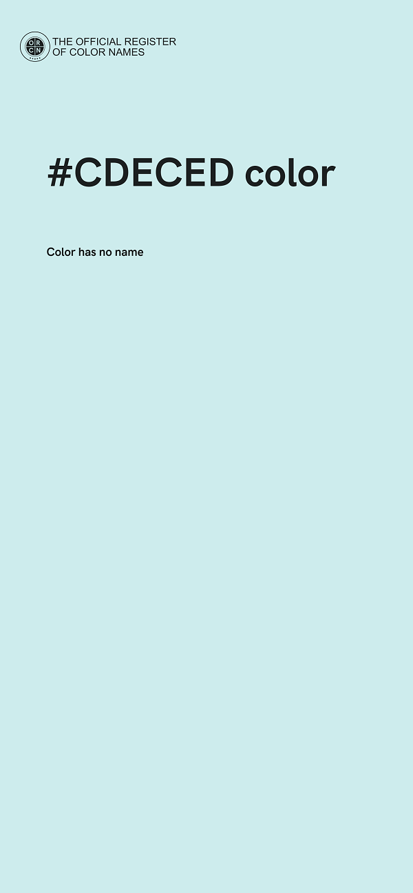 #CDECED color image