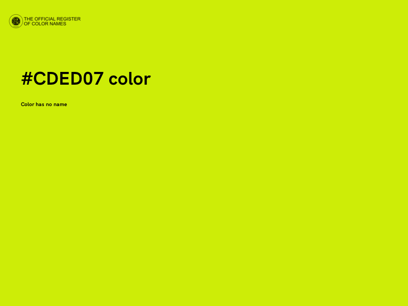 #CDED07 color image