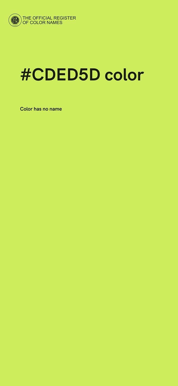 #CDED5D color image
