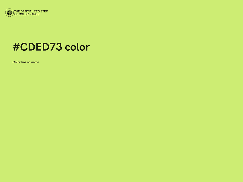 #CDED73 color image