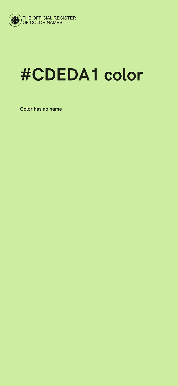 #CDEDA1 color image