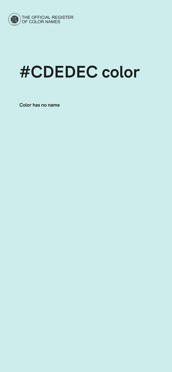 #CDEDEC color image