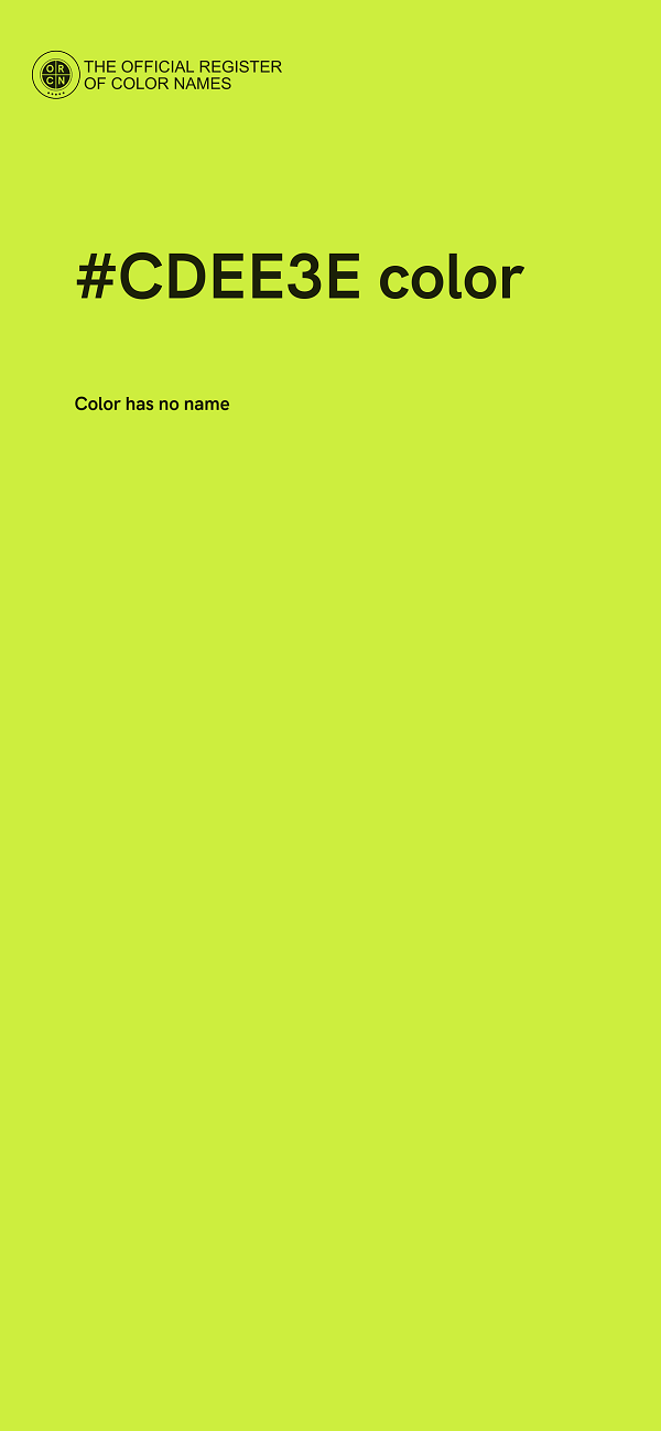 #CDEE3E color image