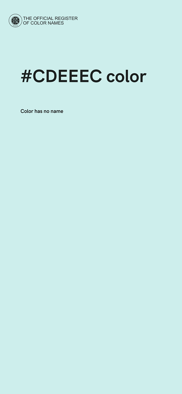 #CDEEEC color image