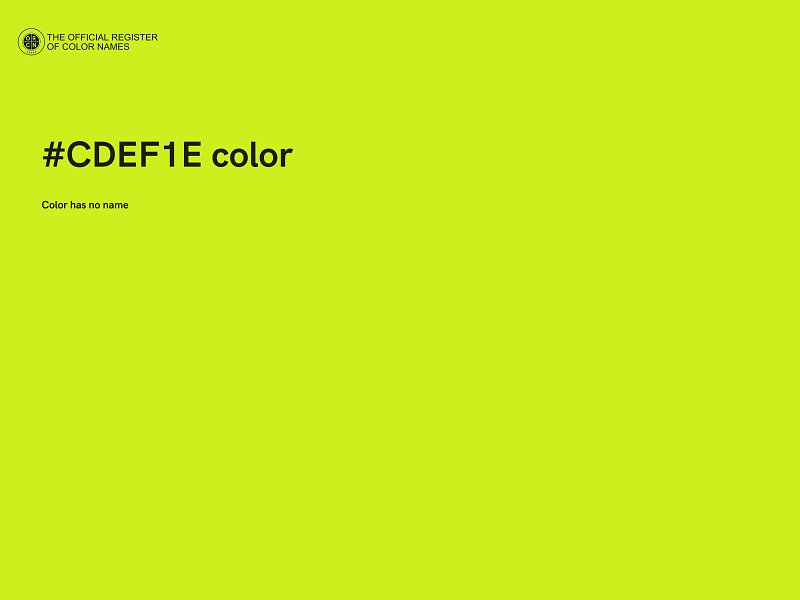 #CDEF1E color image