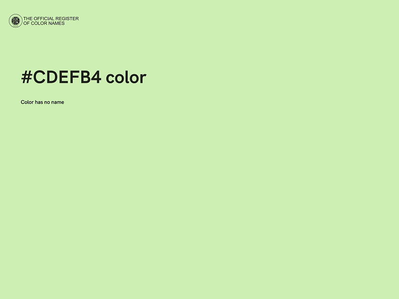 #CDEFB4 color image