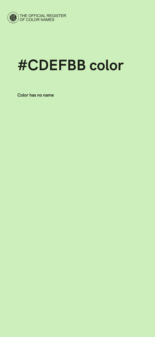 #CDEFBB color image