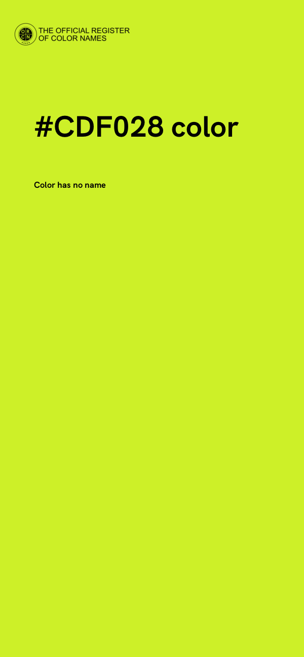 #CDF028 color image