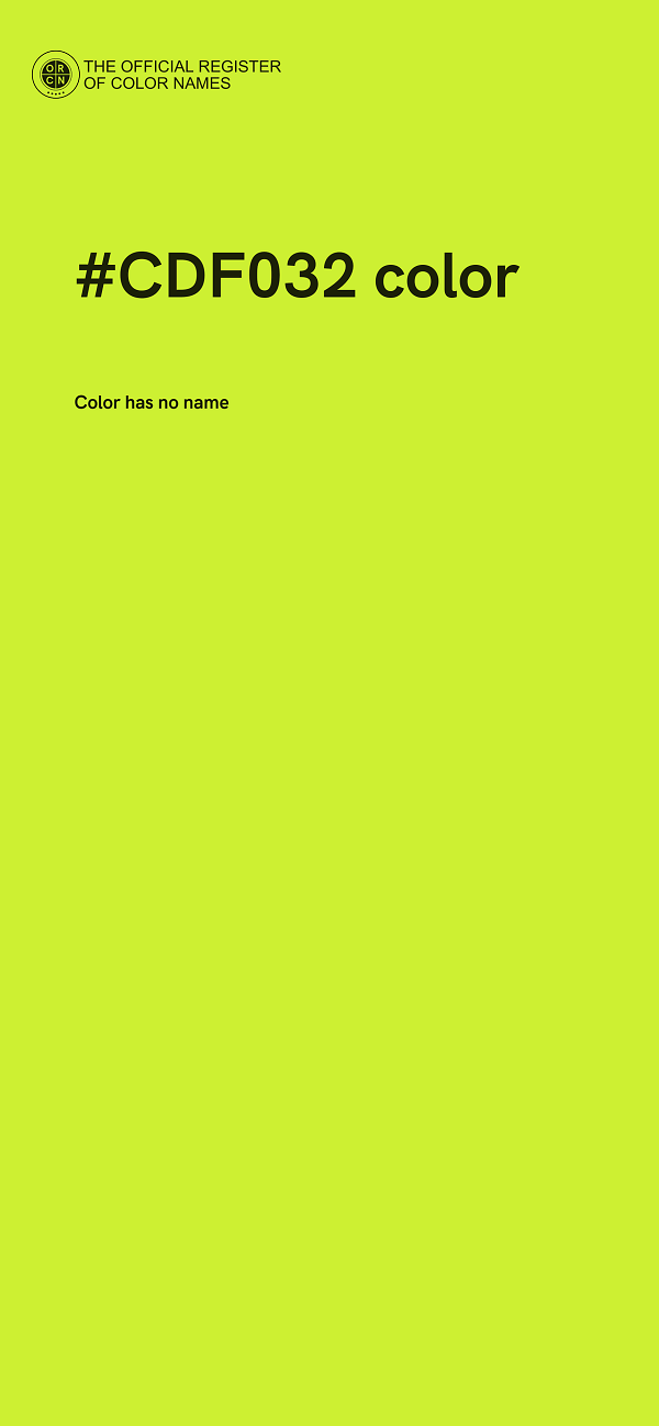 #CDF032 color image