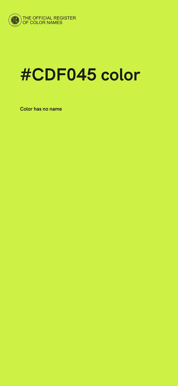 #CDF045 color image