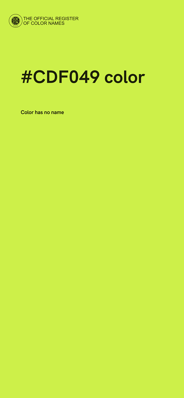 #CDF049 color image