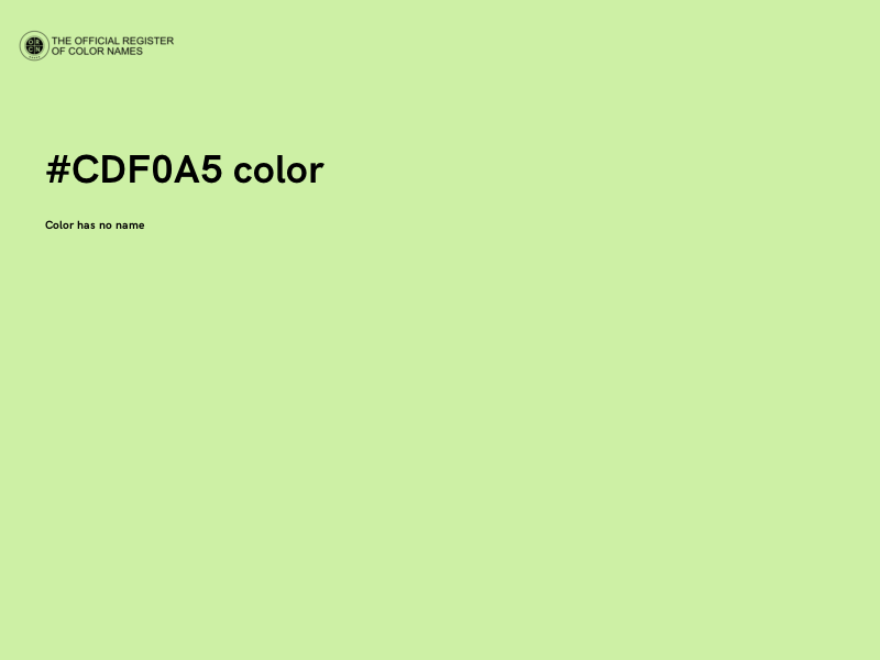 #CDF0A5 color image