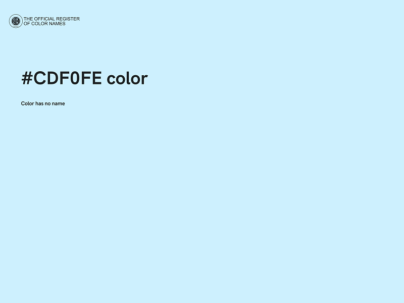 #CDF0FE color image