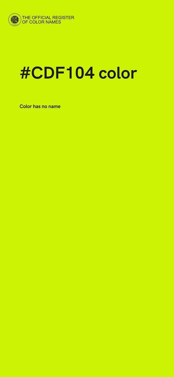 #CDF104 color image