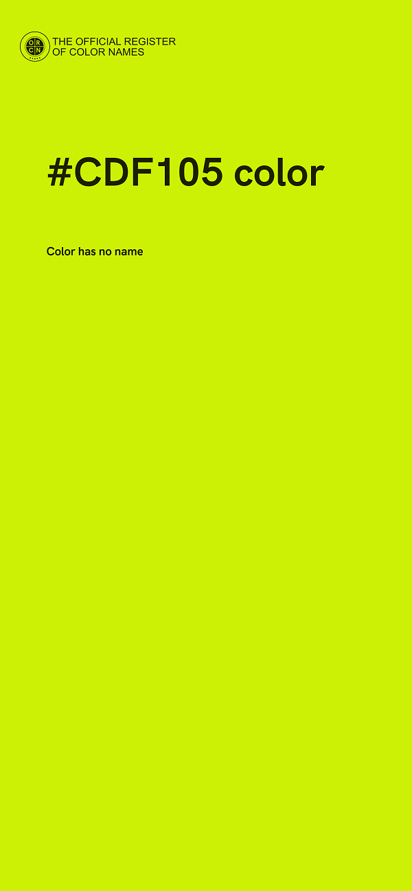 #CDF105 color image