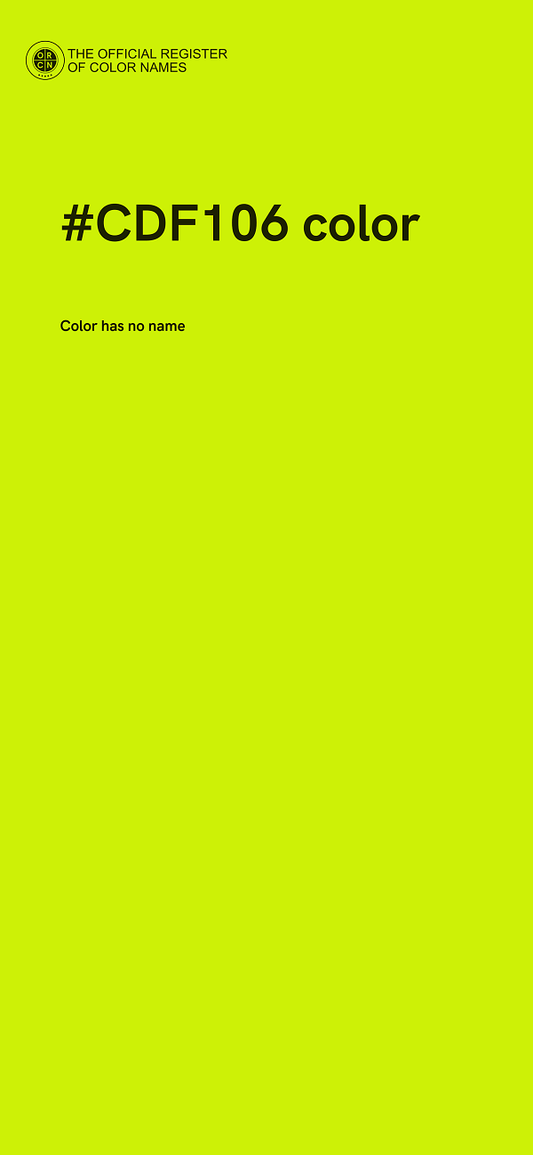 #CDF106 color image