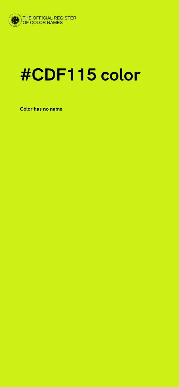 #CDF115 color image