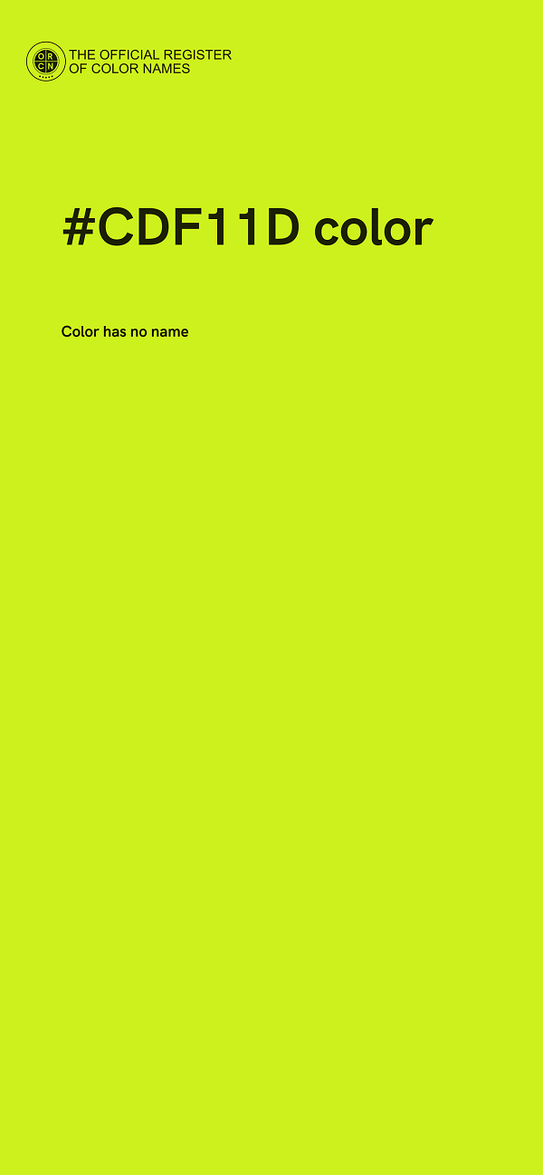 #CDF11D color image
