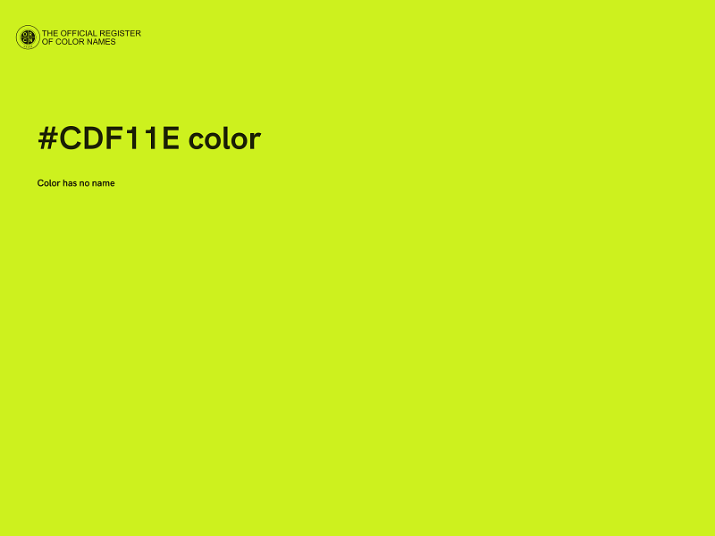 #CDF11E color image