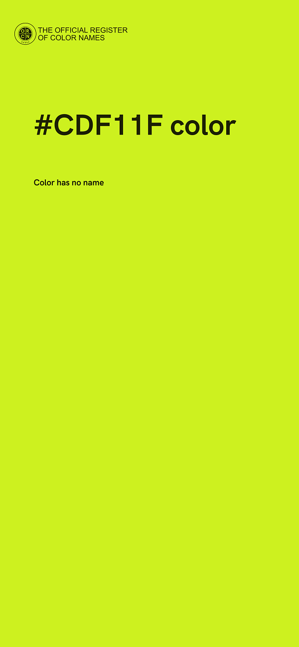 #CDF11F color image