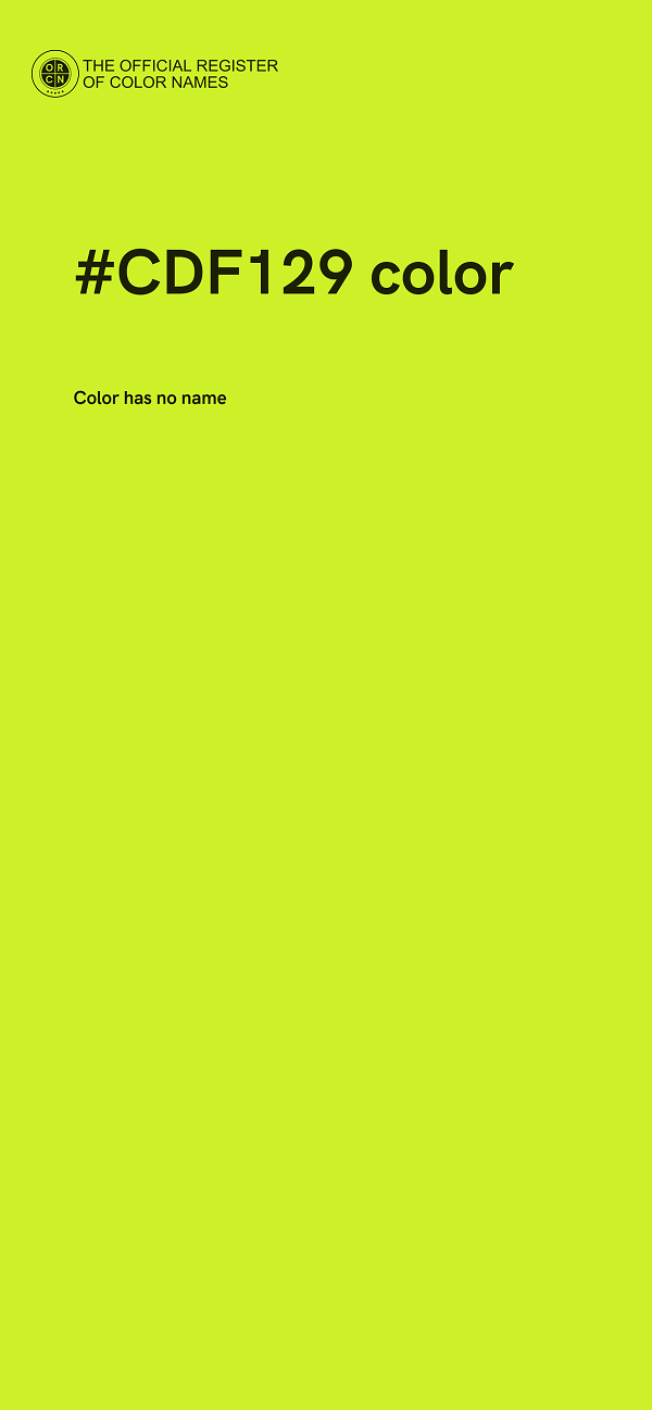 #CDF129 color image