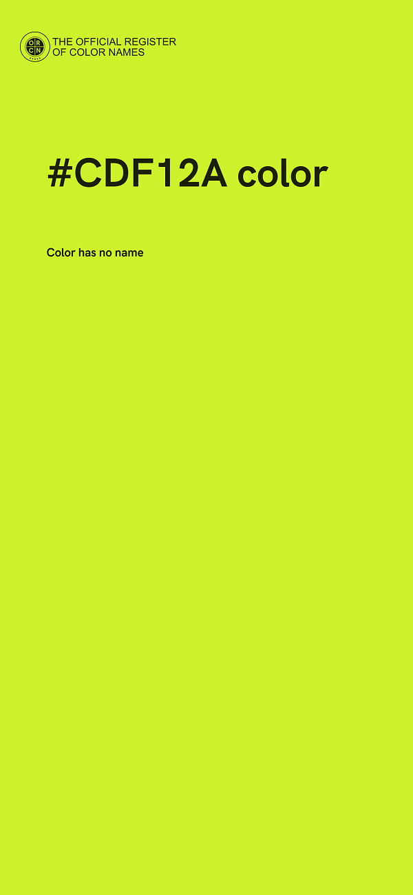 #CDF12A color image