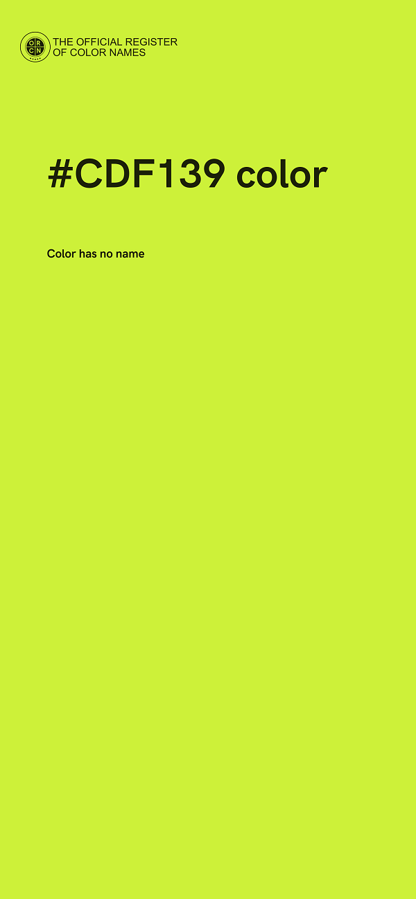#CDF139 color image