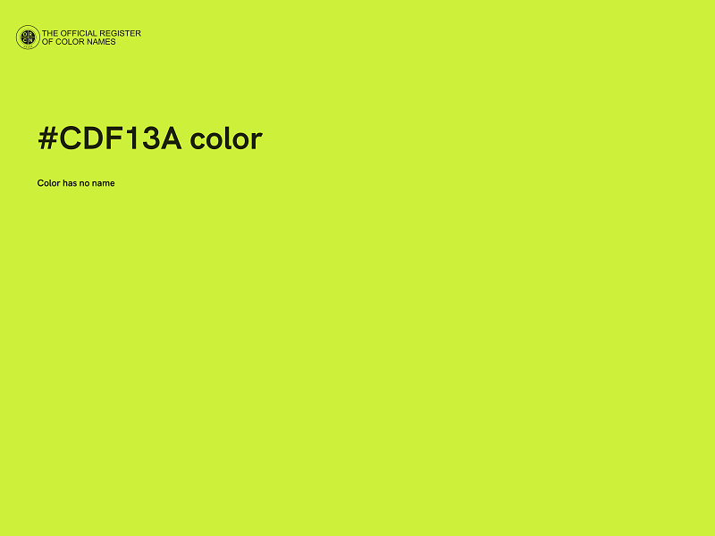 #CDF13A color image
