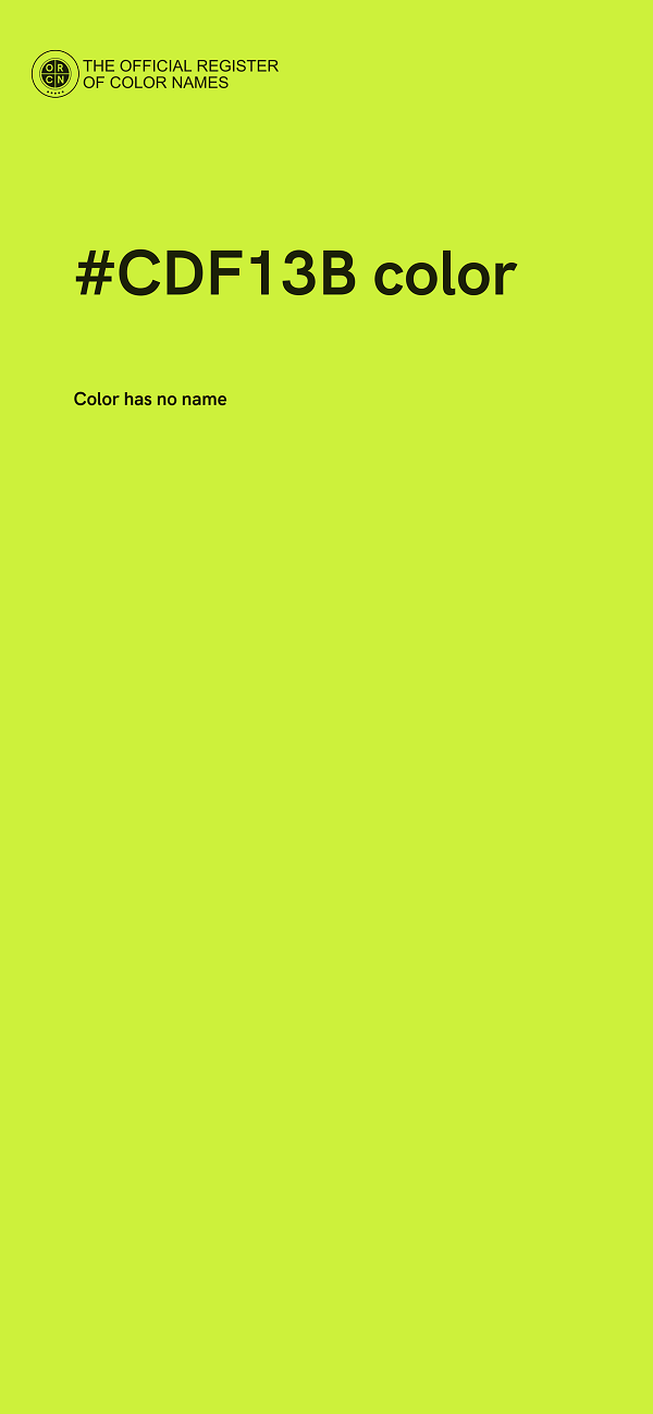 #CDF13B color image