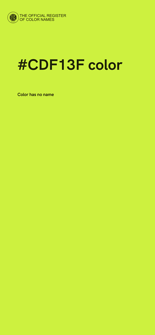 #CDF13F color image