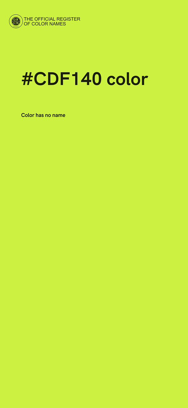 #CDF140 color image