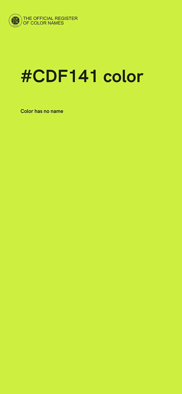 #CDF141 color image