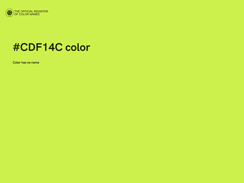 #CDF14C color image