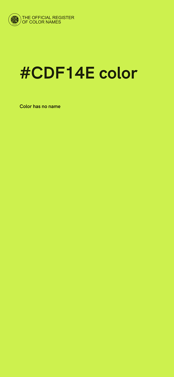 #CDF14E color image