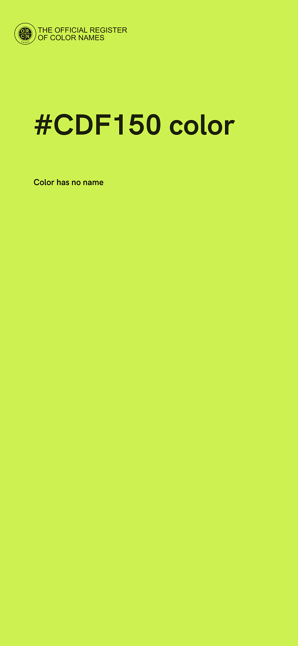 #CDF150 color image