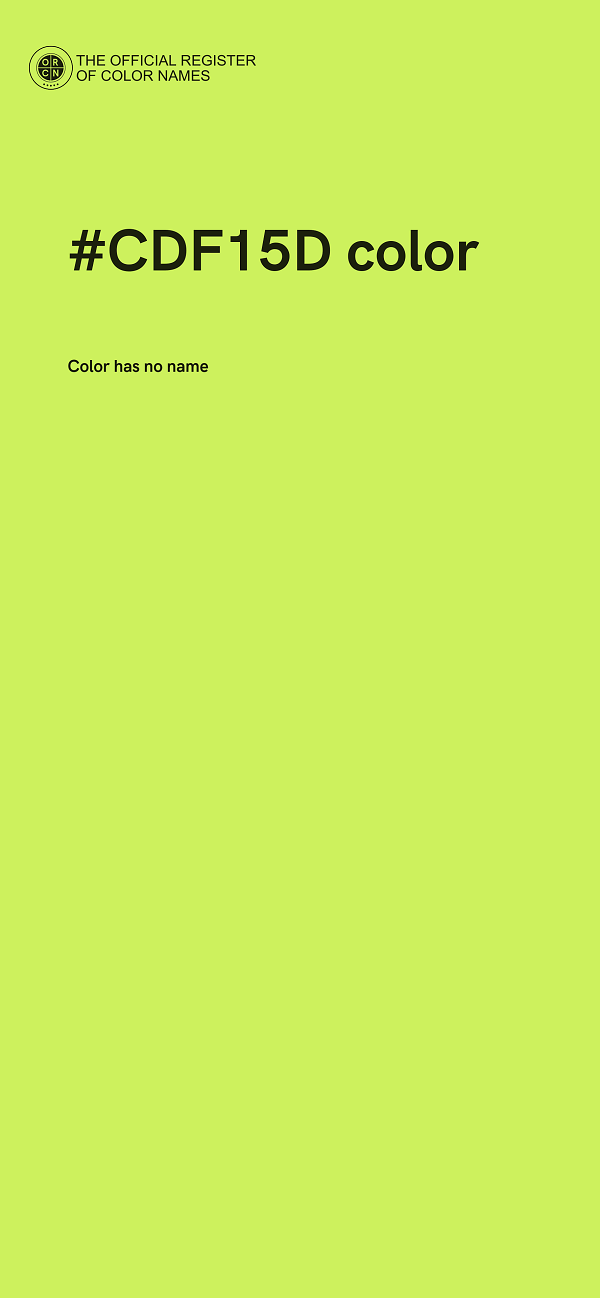 #CDF15D color image