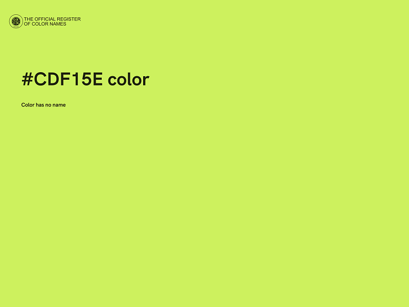 #CDF15E color image