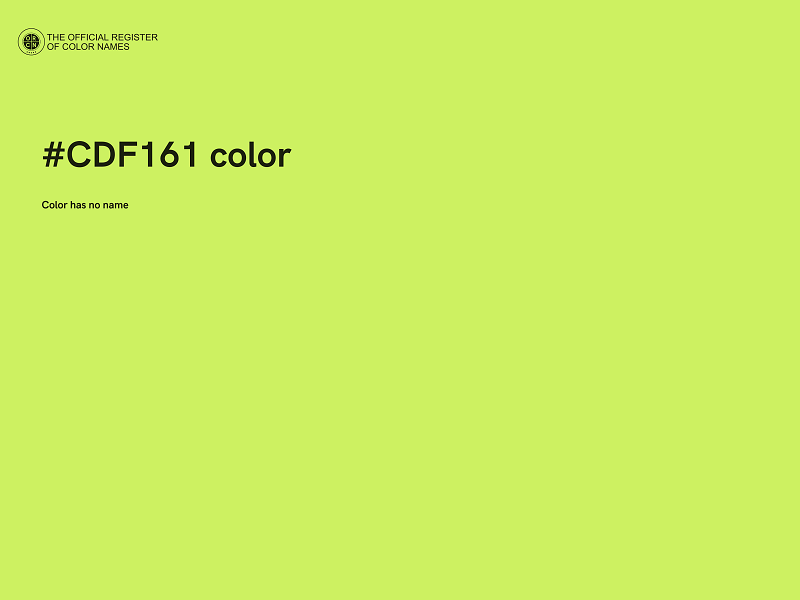 #CDF161 color image